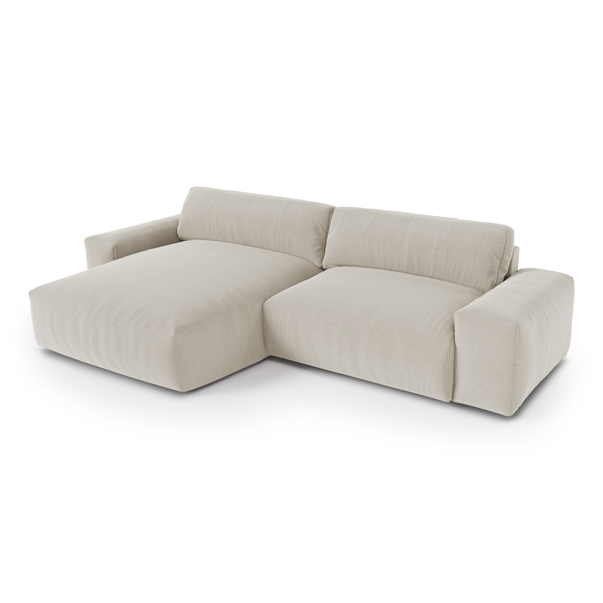 Canapé 4 places BLISS Tissu tramé toucher doux