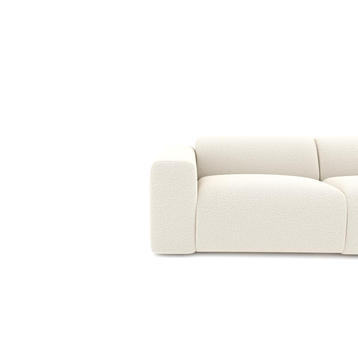 Canapé grand angle droit MYRA Bouclette– Sia Home