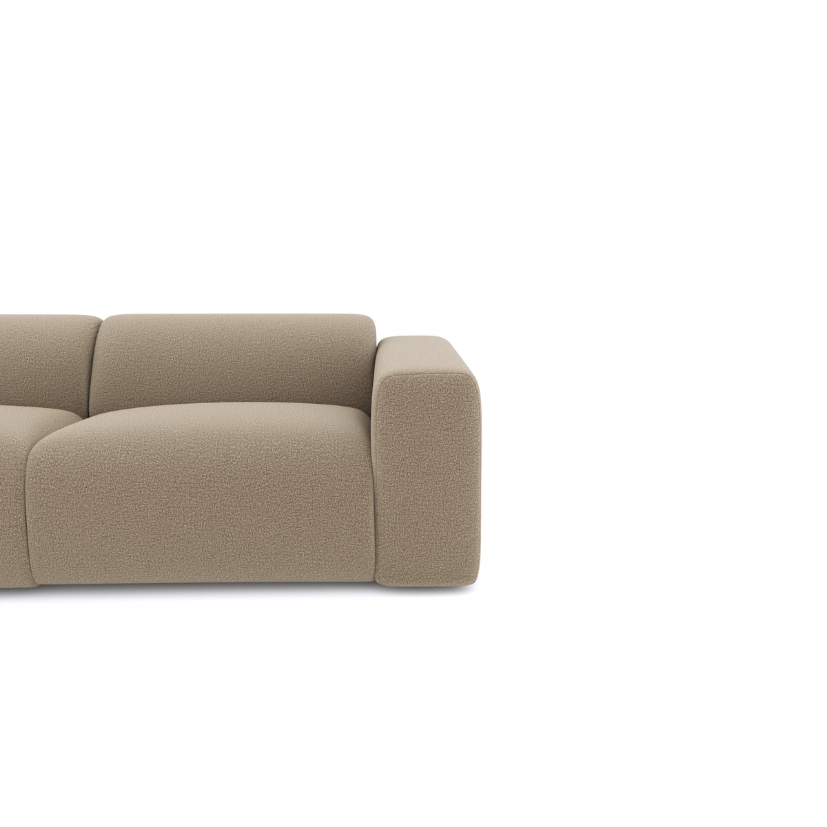 Canapé grand angle gauche MYRA Bouclette– Sia Home