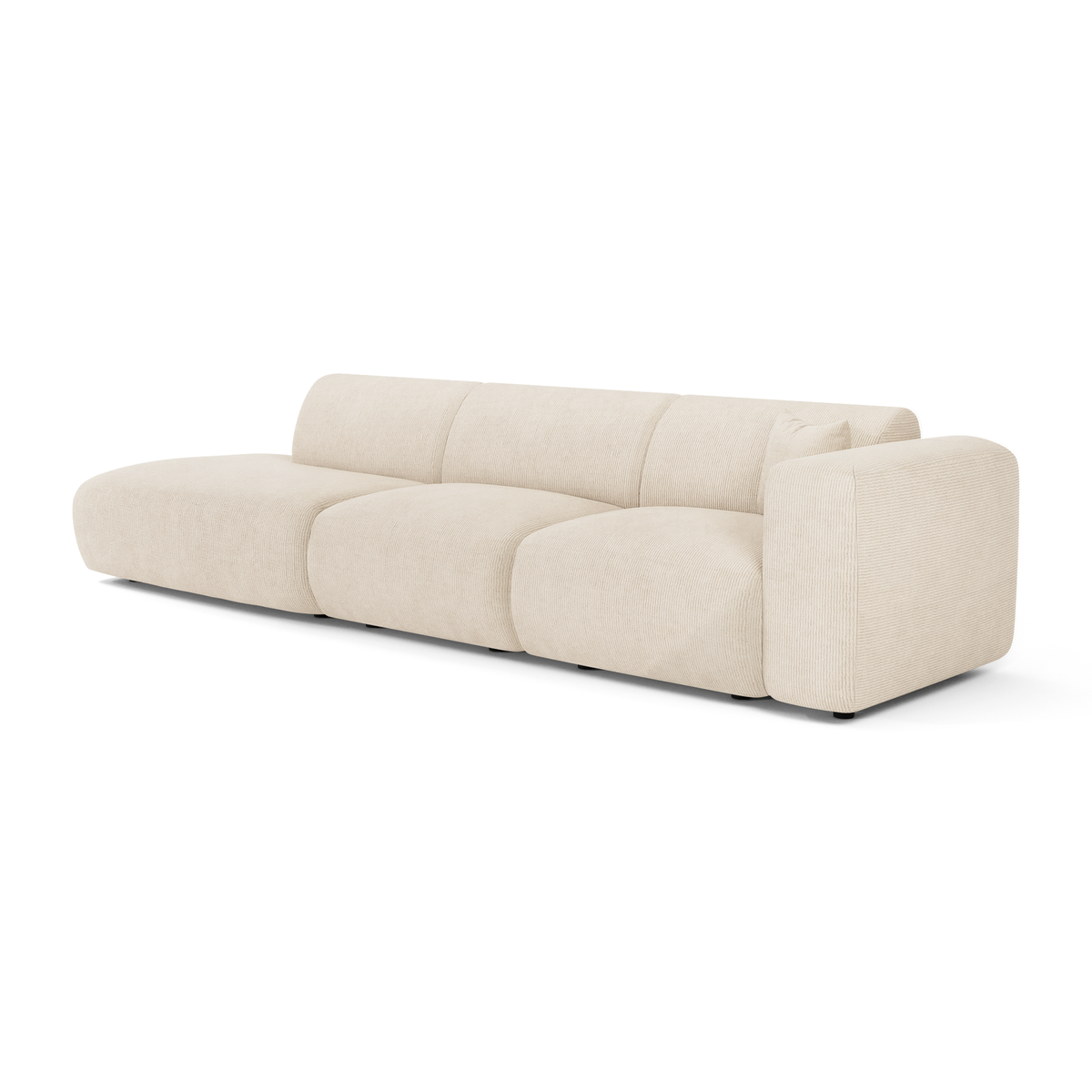 Canapé droit 5 places MYRA velours côtelé– Sia Home