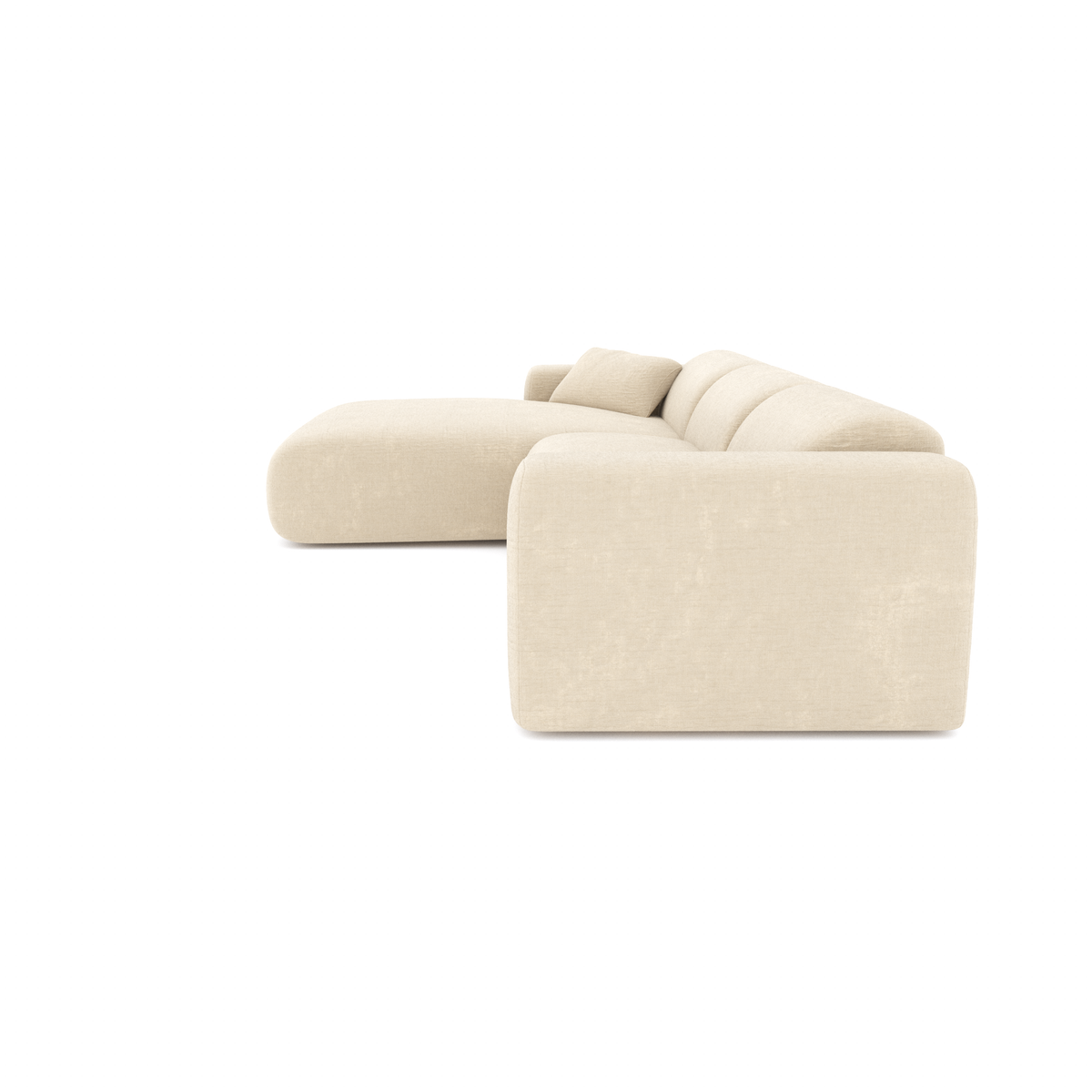 Canapé grand angle gauche MYRA Velours à motifs– Sia Home