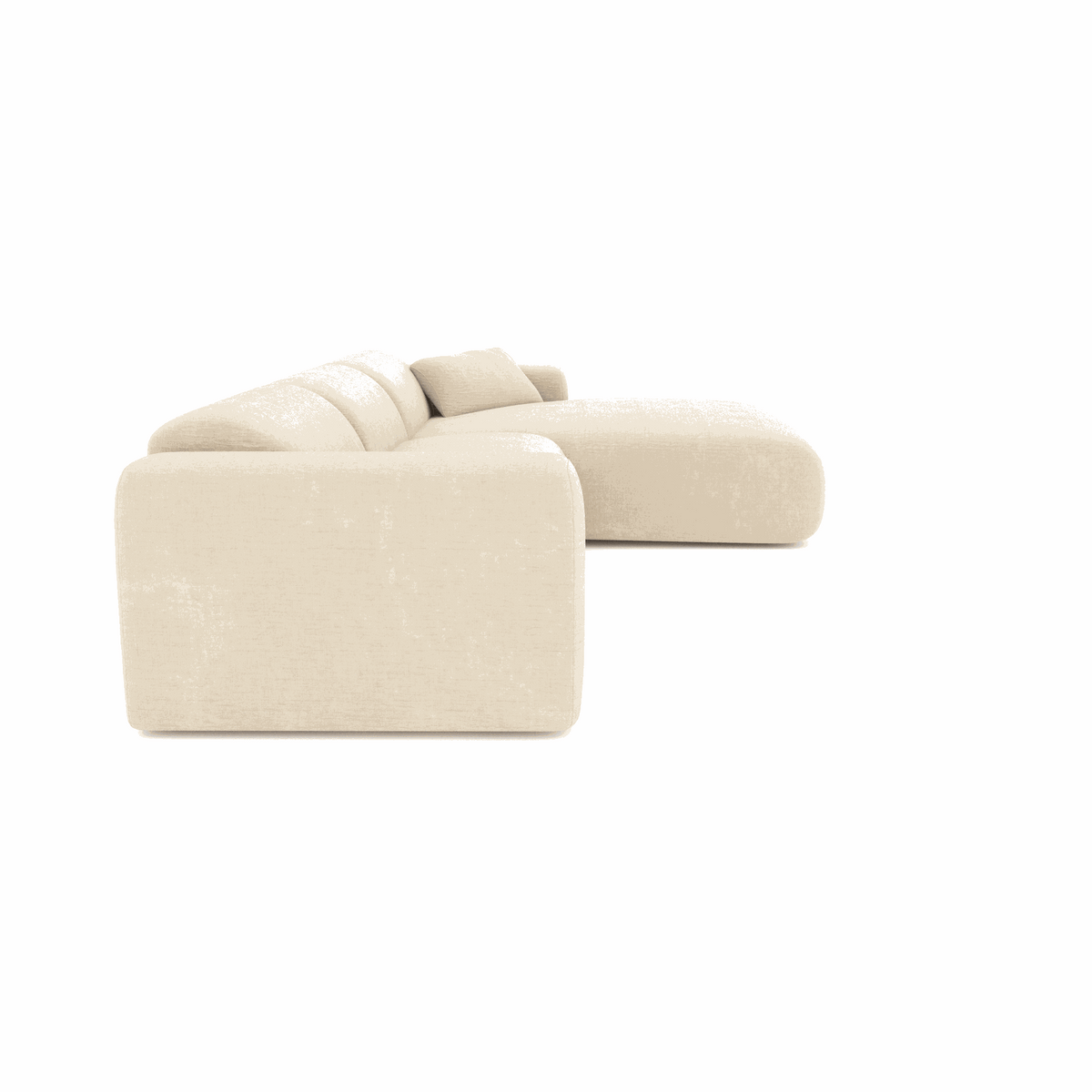 Canapé grand angle droit MYRA Velours à motifs– Sia Home