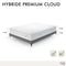 Ensemble matelas Premium Cloud Ressorts ensachés + Sommier 140x190cm
