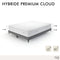 Ensemble matelas Hybride Premium Cloud 180x200cm Ressorts ensachés + 2 Sommiers 90x200cm
