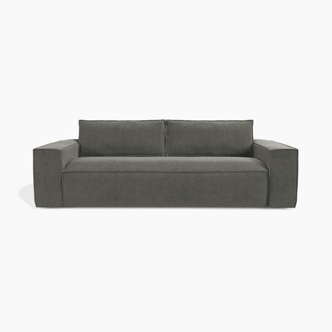 Canapé convertible express JOAN Velours - Matelas Dunlopillo 160cm