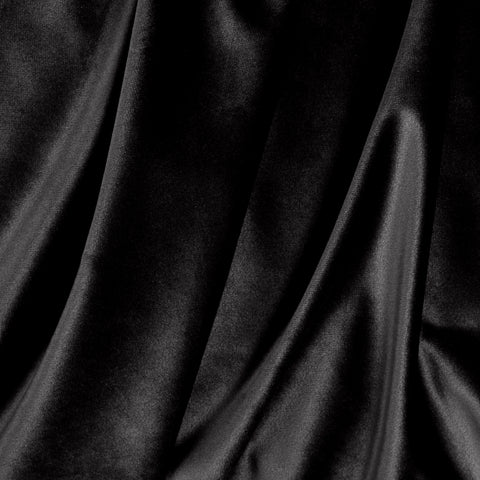 Lot de 2 fauteuils de salle à manger ALYA velours lisse noir