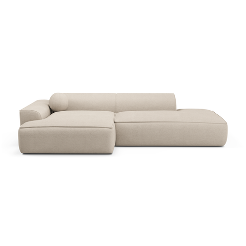 Canapé angle gauche 260cm ANIA Tissu tramé
