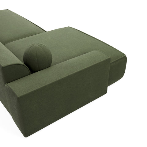 Canapé angle gauche 260cm ANIA Tissu tramé