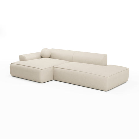 Canapé angle gauche 300cm ANIA Tissu Tramé