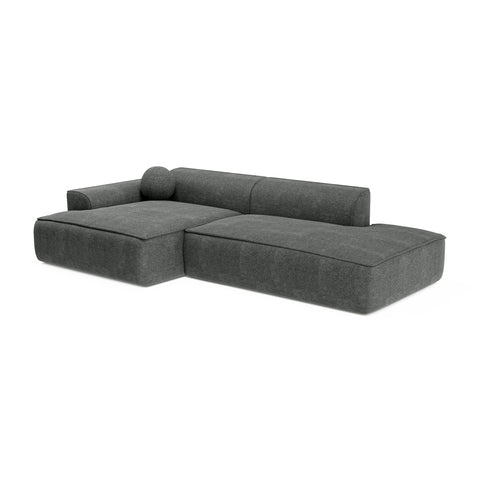 Canapé angle gauche 300cm ANIA Tissu Tramé