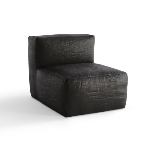 Fauteuil d'extérieur BAIA tissu bouclette beige chiné