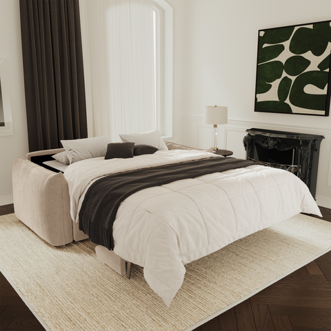 Canapé convertible matelas 160cm COCO Velours