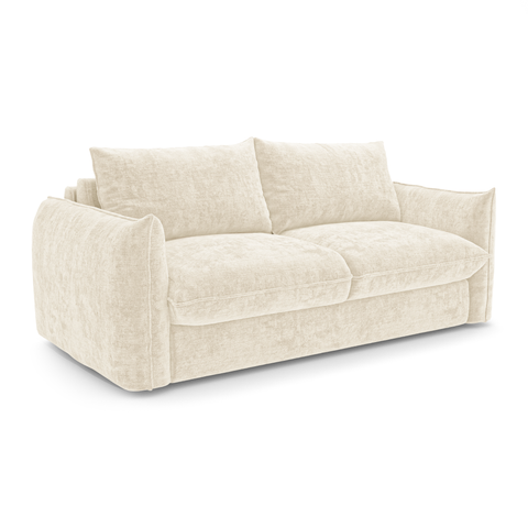Canapé convertible matelas 160cm COCO Velours gaufré