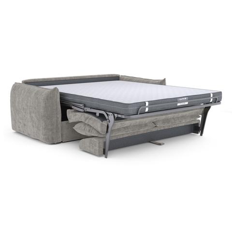 Canapé convertible matelas 160cm COCO Velours gaufré