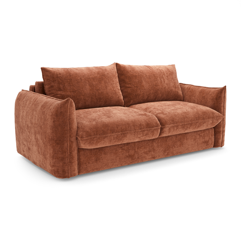 Canapé convertible matelas 160cm COCO Velours gaufré