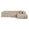 Canapé angle droit COVA tissu bouclette