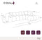 Canapé angle droit COVA tissu bouclette