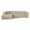 Canapé angle gauche COVA tissu bouclette