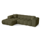 Canapé angle gauche COVA tissu bouclette