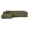 Canapé angle gauche COVA tissu bouclette