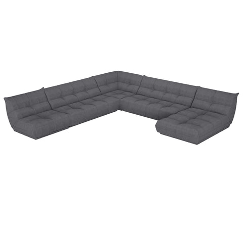 Canapé panoramique modulable XXL COZY Bouclette