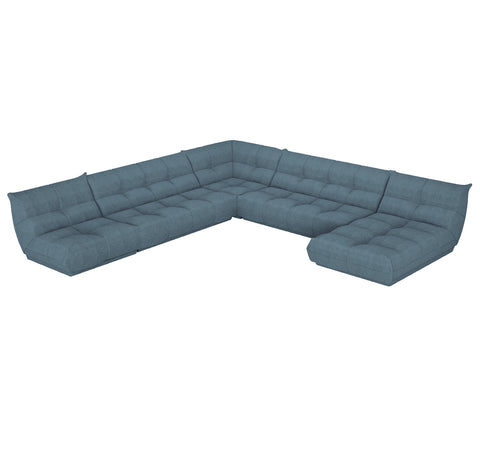Canapé panoramique modulable XXL COZY Bouclette