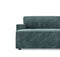 Canapé d'angle droit convertible ELIOTT Velours texturé - Avec coffre de rangement