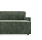 Canapé d'angle gauche convertible ELIOTT Velours texturé - Avec coffre de rangement