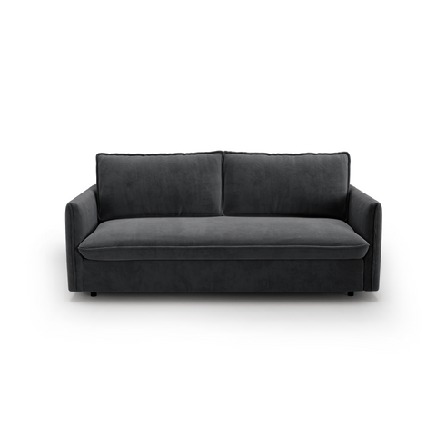 Canapé convertible express matelas Dunlopillo 140cm ELVI Velours