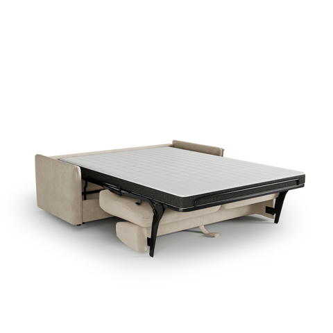 Canapé convertible express matelas Dunlopillo 140cm ELVI Velours