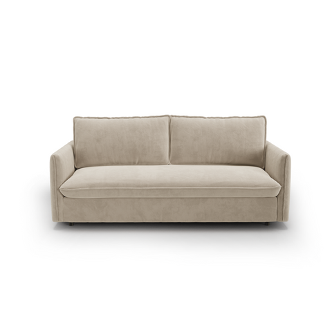 Canapé convertible express matelas Dunlopillo 140cm ELVI Velours