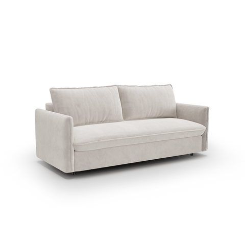 Canapé convertible express matelas Dunlopillo 140cm ELVI Velours