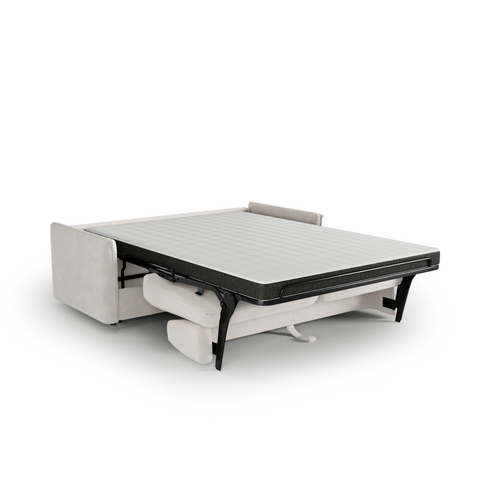 Canapé convertible express matelas Dunlopillo 140cm ELVI Velours