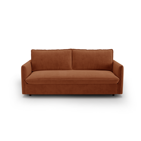 Canapé convertible express matelas Dunlopillo 140cm ELVI Velours