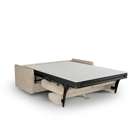 Canapé convertible express matelas Dunlopillo 160cm ELVI Tissu tramé texturé