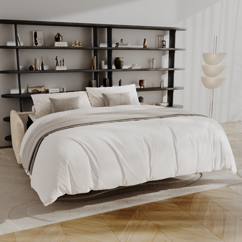 Canapé convertible express matelas Dunlopillo 160cm ELVI Tissu tramé texturé