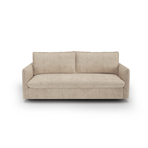 Canapé convertible express matelas Dunlopillo 160cm ELVI Tissu tramé texturé