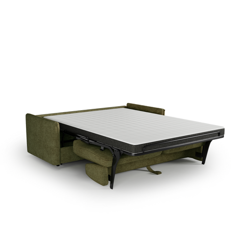 Canapé convertible express matelas Dunlopillo 160cm ELVI Tissu tramé texturé