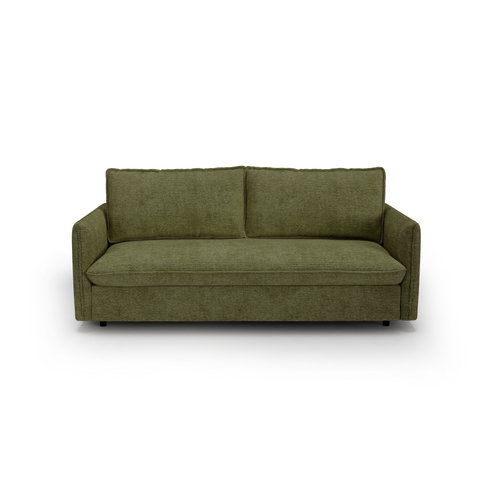 Canapé convertible express matelas Dunlopillo 160cm ELVI Tissu tramé texturé