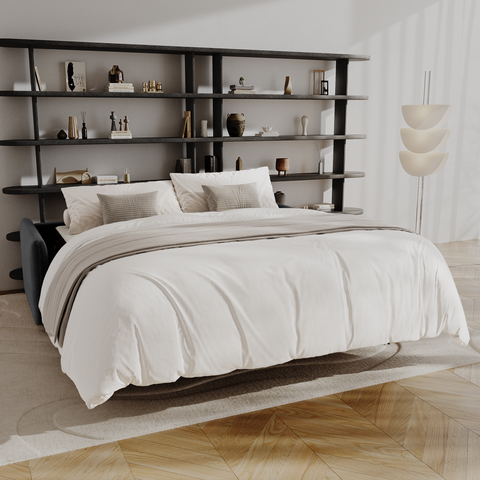 Canapé convertible express matelas Dunlopillo 160cm ELVI Velours