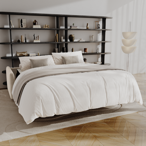 Canapé convertible express matelas Dunlopillo 160cm ELVI Velours