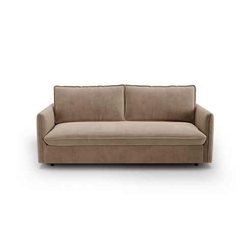 Canapé convertible express matelas Dunlopillo 160cm ELVI Velours