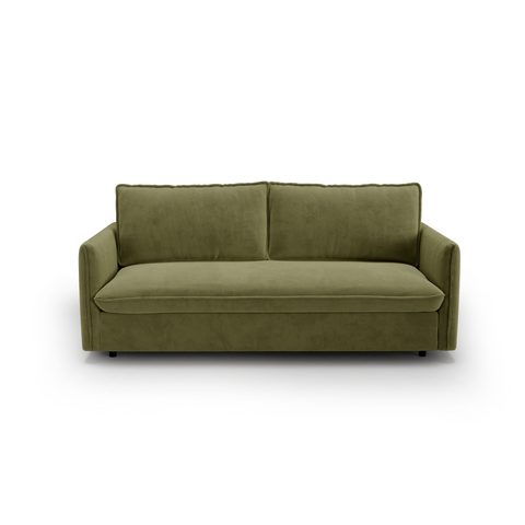 Canapé convertible express matelas Dunlopillo 160cm ELVI Velours