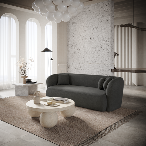 Canapé 2 places EMY Tissu tramé