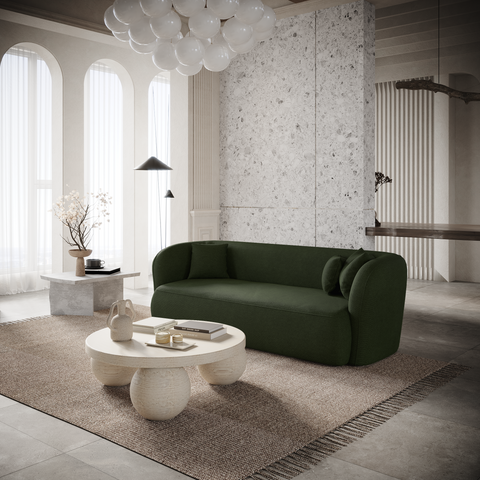 Canapé 2 places EMY Tissu tramé