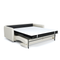 Canapé convertible express ISAKA Cuir - Matelas Dunlopillo 160cm