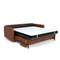 Canapé convertible express ISAKA Cuir - Matelas Dunlopillo 160cm