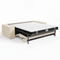 Canapé convertible express JOAN Velours à motifs - Matelas Dunlopillo 160cm