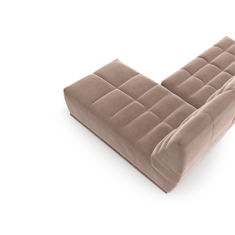 Canapé d'angle droit ou gauche modulable JODY Velours