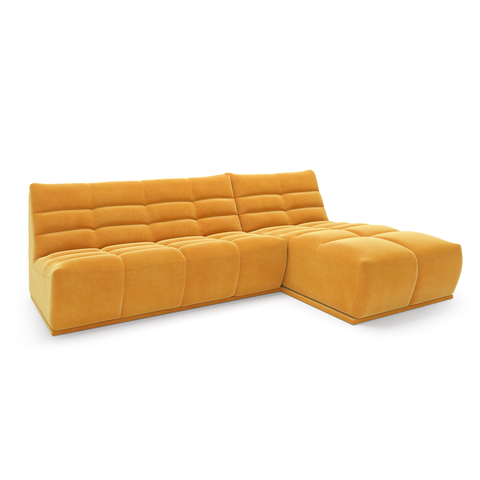Canapé d'angle droit ou gauche modulable JODY Velours